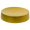 Gold Finish Free Standing Round Soap Dish in Resin